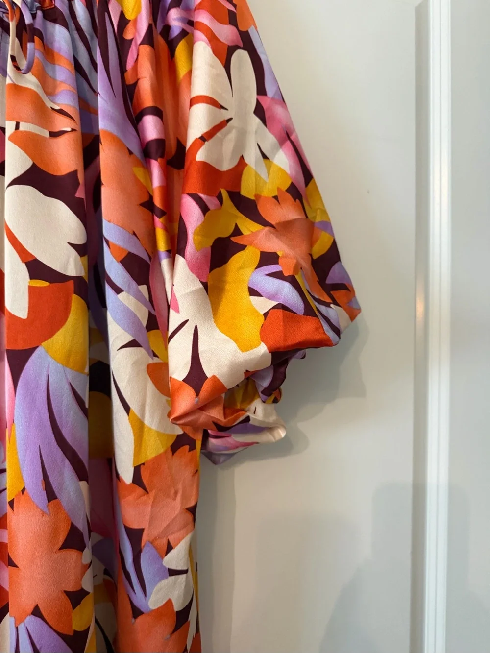 Women’s Entro Dress size floral Print Flutter-Sleeve Dress - Multicolor